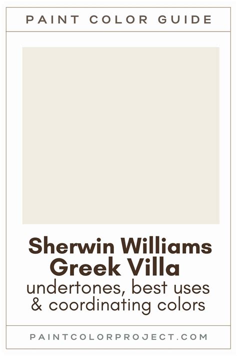 Sw greek villa - There are so many different white paint colors, and I encourage you to explore your options in either Sherwin Williams or Benjamin Moore paint brands. I have several videos where I talk about different white interior paints such as; Benjamin Moore White Dove vs. Simply White, Sherwin Williams Greek Villa or Sherwin Williams …